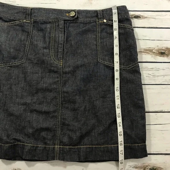 Nautica linen blend skirt size 8 - Picture 5 of 5